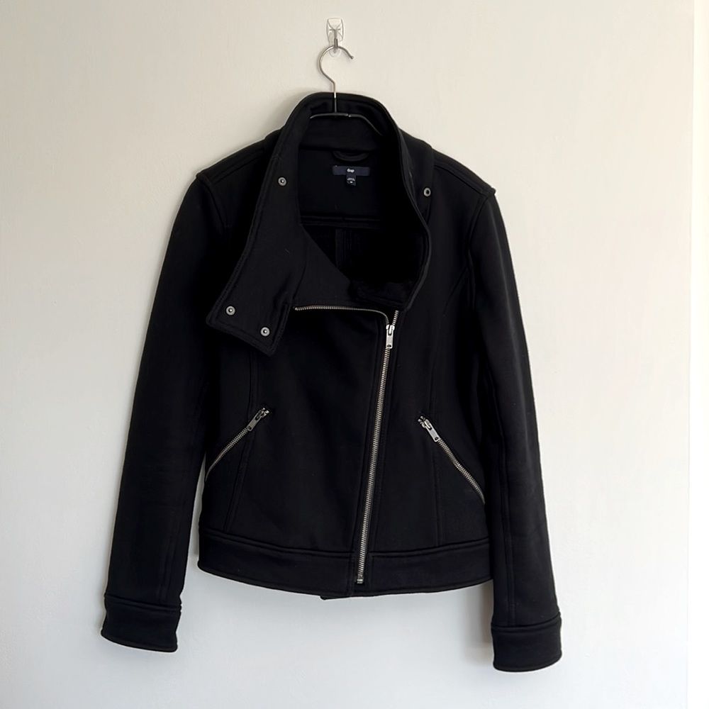 GAP Moto Sweatshirt Jacket.